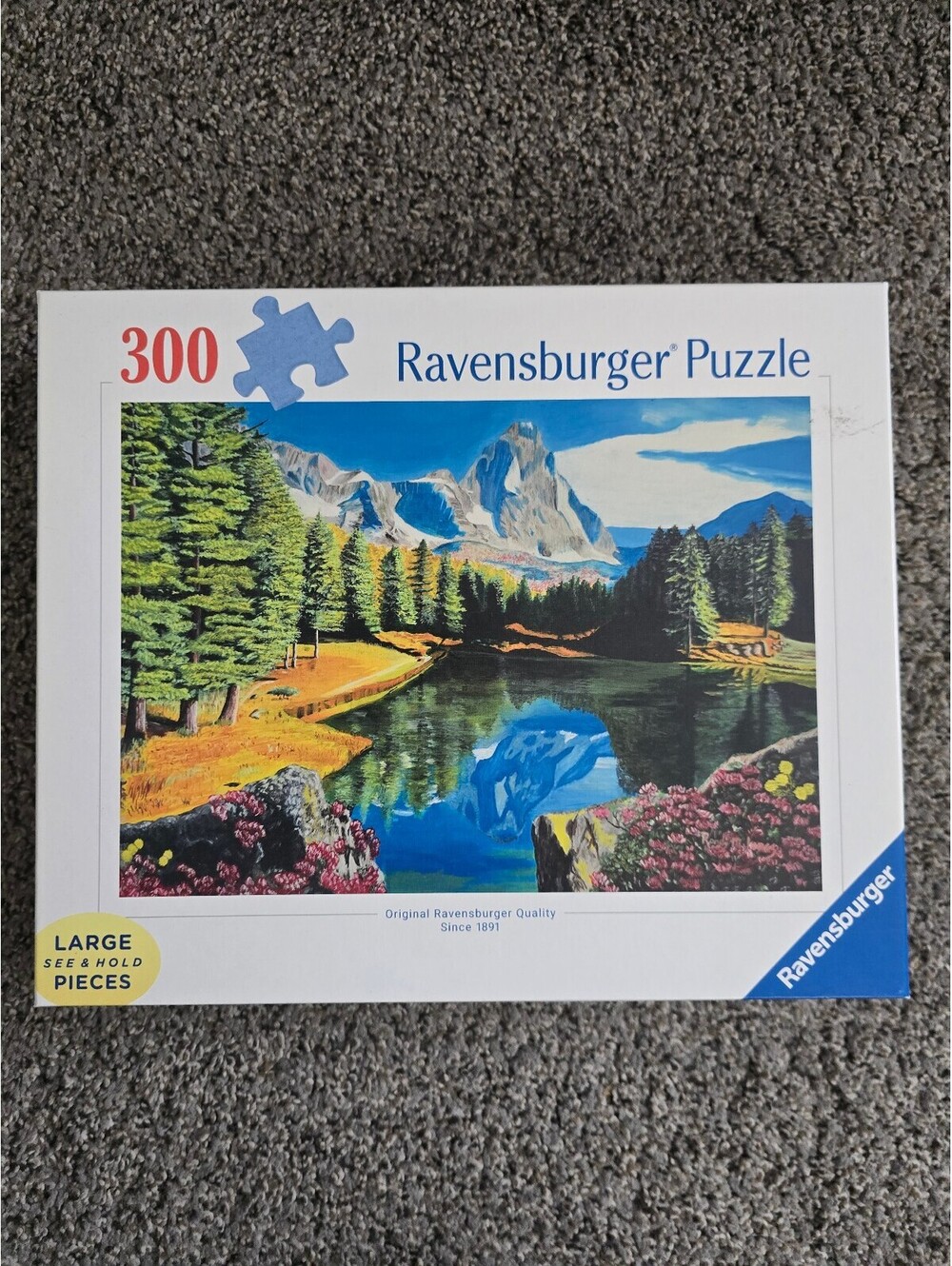 Ravensburger Rocky Mountain Reflections 300 Pc Puzzle Randy Jones 2024 Complete